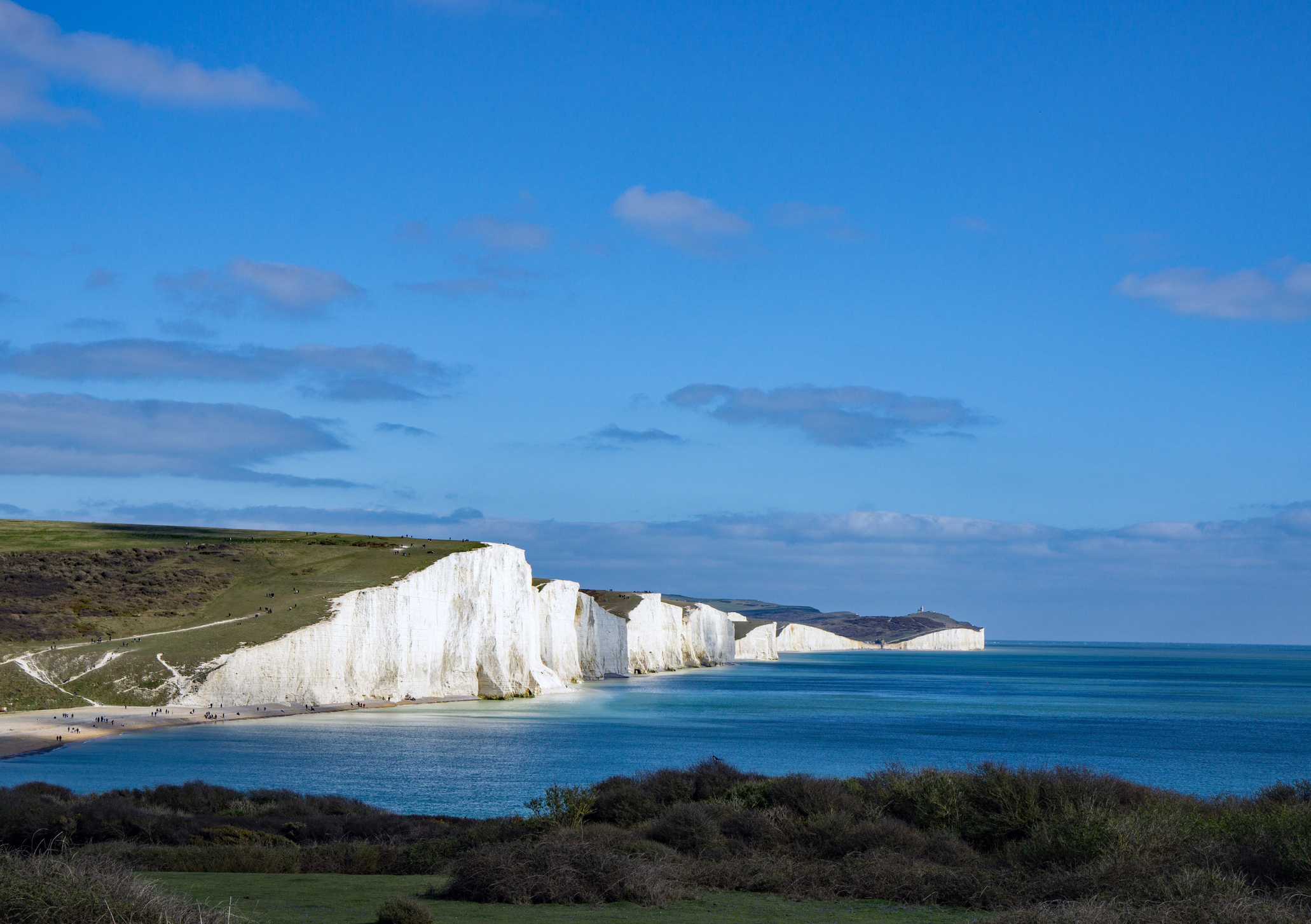 The iconic Seven Sisters chalk cliffs